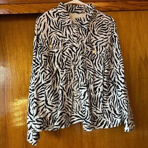 Zebra dungaree jacket!
